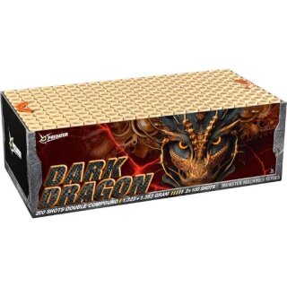 Dark Dragon Doppelverbund - Verbundfeuerwerk - 200 Schuss - Kalb. 25 mm - 147 Sek. - 2675 g NEM - Lesli